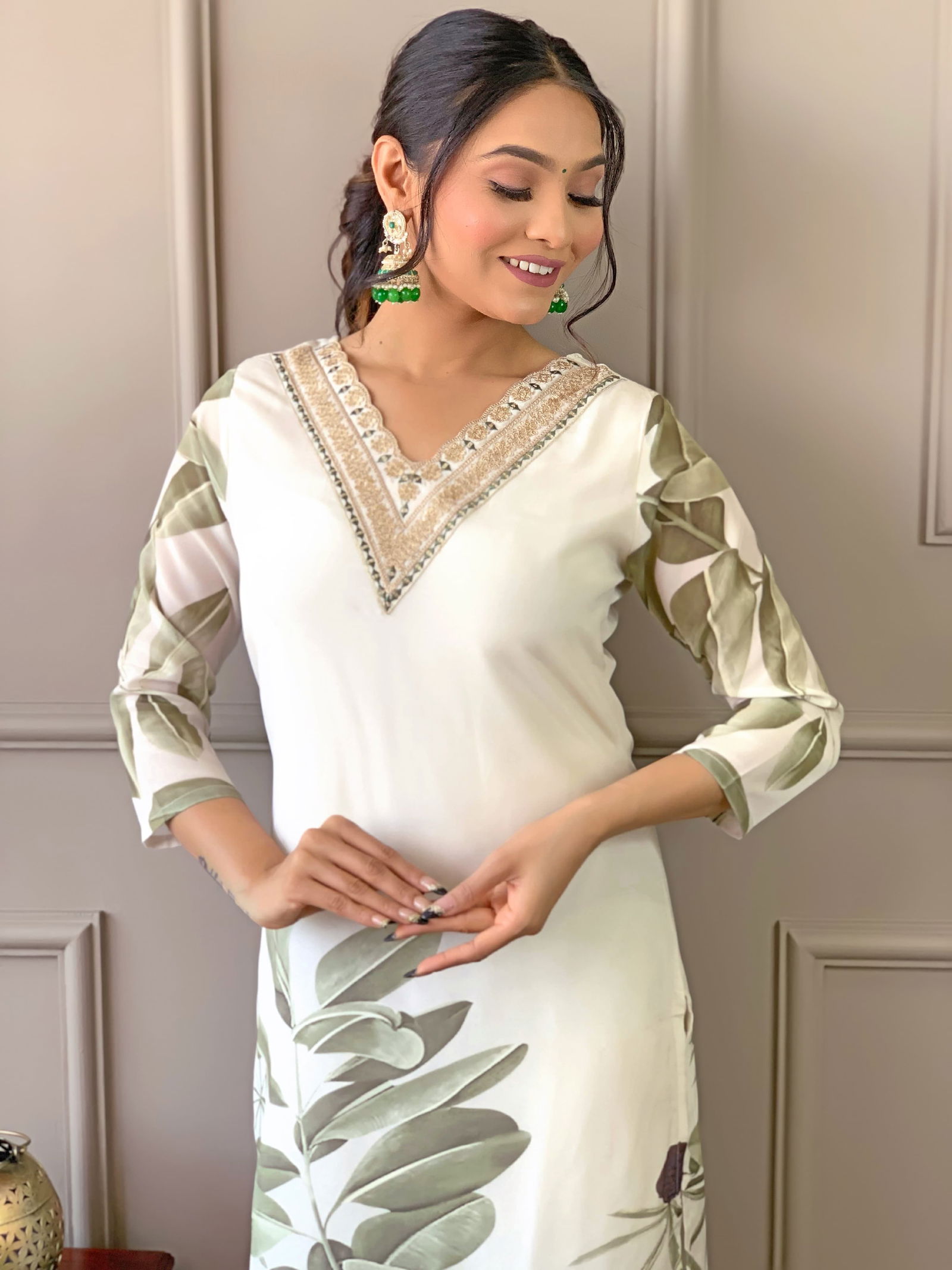 KF 525 French Crepe Digital Printed Kurti With Bottom Dupatta Wholesale Price In Surat